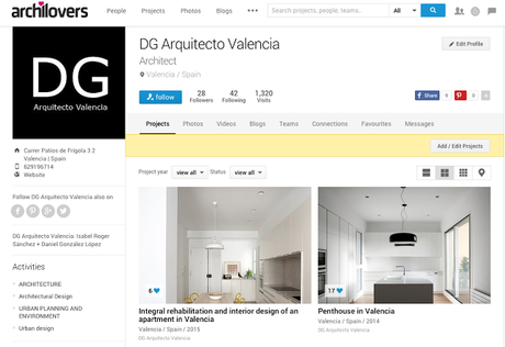 DG ARQUITECTO VALENCIA en ARCHILOVERS