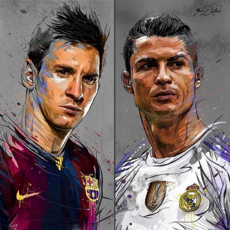 yYann Dalon-messi-ronaldo-totenart