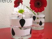 Diy: floreros blanco negro
