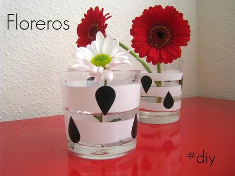 DIY: FLOREROS EN BLANCO Y NEGRO
