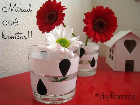 DIY: FLOREROS EN BLANCO Y NEGRO
