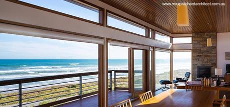 Residencia contemporánea casa de playa en Australia.