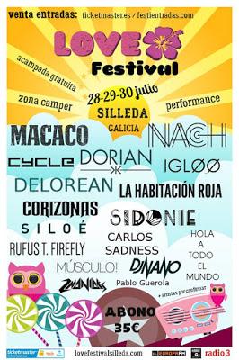 Love Festival 2016: La Habitación Roja, Sidonie, Rufus T. Firefly, Carlos Sadness...