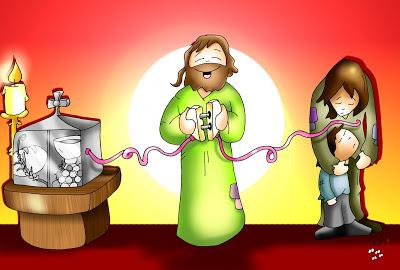 Jesús une sagrario y pobres, alimento y servicio, entrega y misión