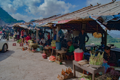 Mercado_camino a Mai Chau