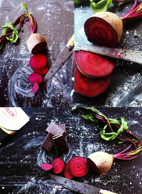 Cupcakes de chocolate negro y remolacha