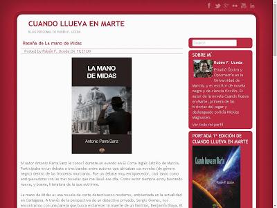 LA MANO DE MIDAS EN CUANDO LLUEVA EN MARTE