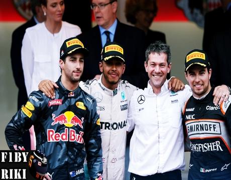 Resumen del GP de Mónaco 2016 - Hamilton supera a Ricciardo y Perez se monta en el podio