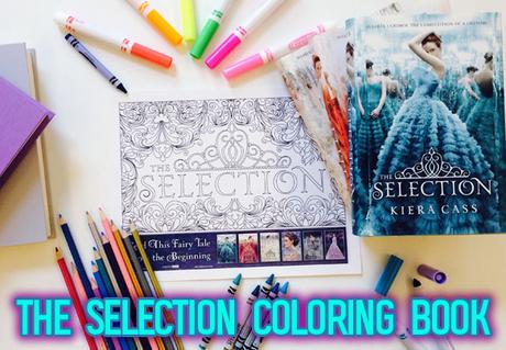 Libro para colorear de La selección, de Kiera Cass