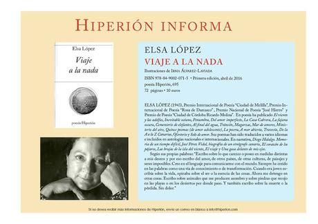 `VIAJE A LA NADA´. ELSA LÓPEZ.