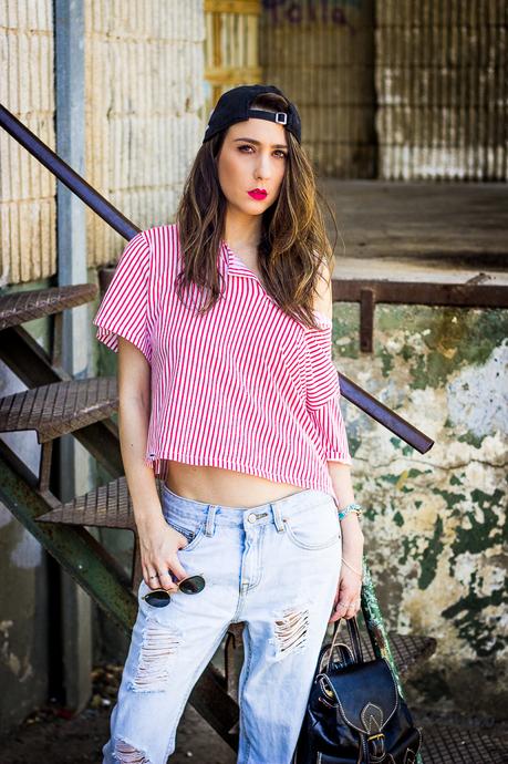Red Stripes VS Boyfriend Jeans