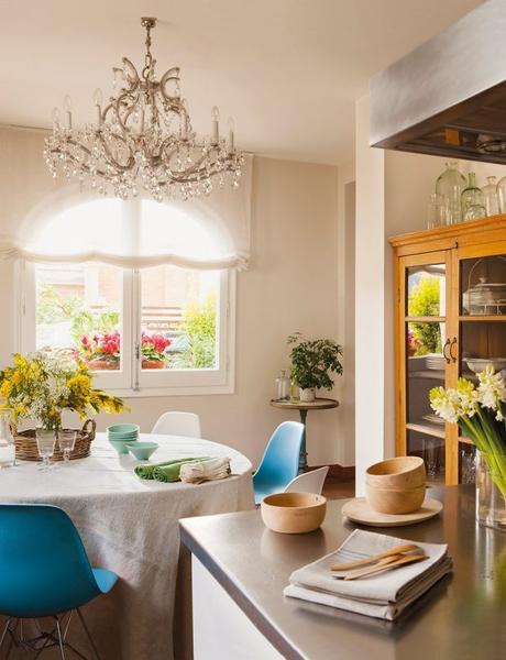 lampara cristal cocina