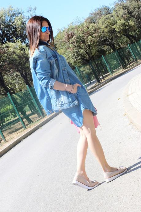 Con vestido denim