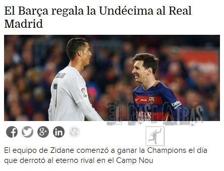 Algunas reacciones, en prensa, tras la undécima del Real Madrid #ComoEscuece