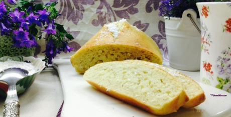 Bizcocho de coco y sésamo