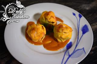 Alcachofas rellenas de marisco