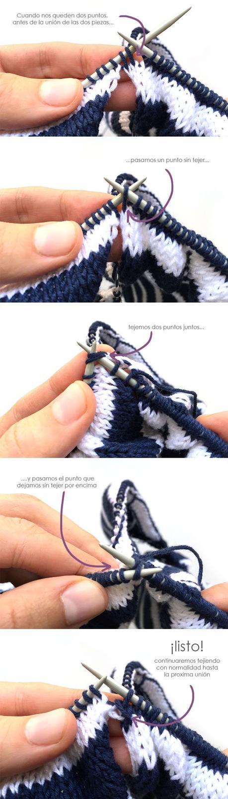 Chaqueta de punto marinera DIY - Tutorial y patrón