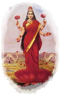 Lakshmi, diosa de las riquezas y prosperidad