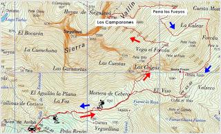 Tuiza Riba-Las Escolgás-Los Camparones (Tapinón)-El Quentu'l Visu
