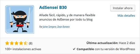 AdSensei B30 plugin para monetizar tu WordPress