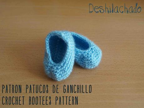 Patrón de patucos de ganchillo / Crochet bootees pattern - Paperblog