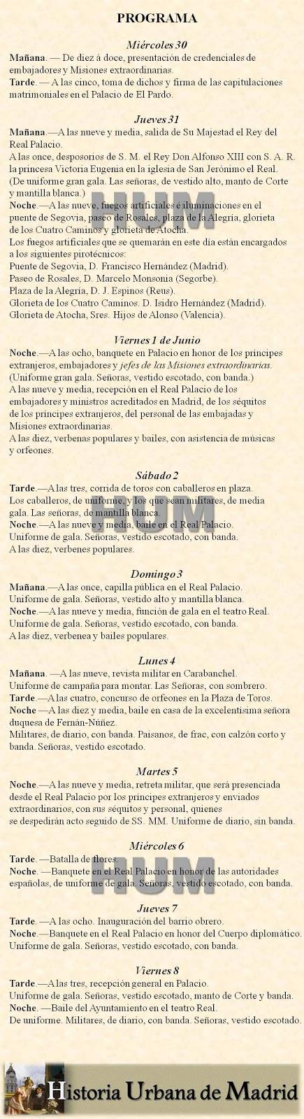 110 Aniversario de una boda trágica. Madrid, 1906