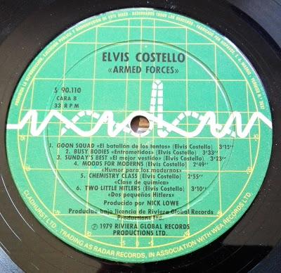 Elvis Costello -Armed forces Lp 1979