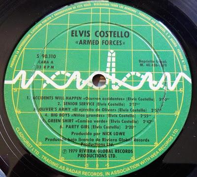 Elvis Costello -Armed forces Lp 1979