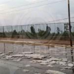 Granizo cae en la zona oriente de la capital