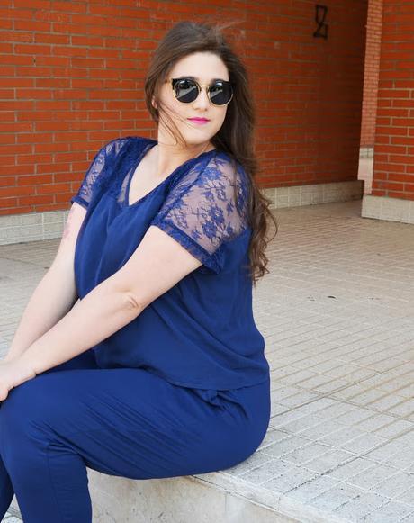 2 por 1 - Outfit of the Day ~ Mono con encaje  - #PlusSizeBlogger