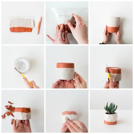 DIY | Haz unas originales macetas para tus plantas con fimo DIY | Haz unas originales macetas para tus plantas con fimo