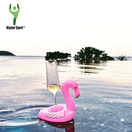 2016-Nuevo-5-Unids-lote-Mini-Cute-Pink-Flamingo-Flotante-Inflable-Puede-Beber-titular-de-Baño