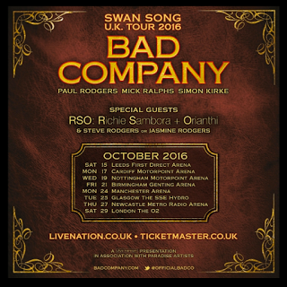 Bad Company anuncia gira por Inglaterra en octubre