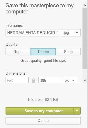 herramienta para reducir el peso de una imagen 1