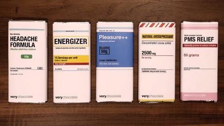 Este chocolate con etiqueta de medicamento es la cura para los males del día a día