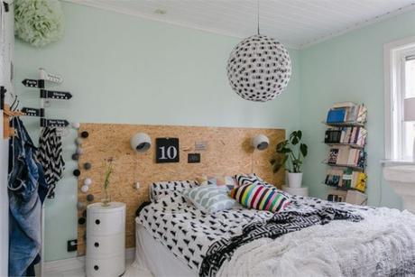 wooden wall bedroom