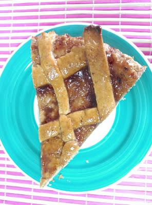 Tarta de mermelada de fresa