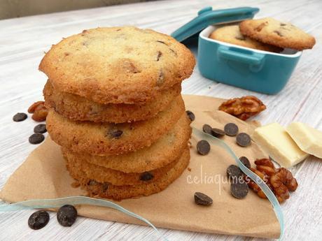 Cookies dos chocolates con nueces caramelizadas