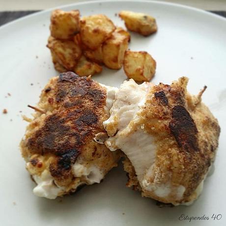 Rollitos de pollo york-queso