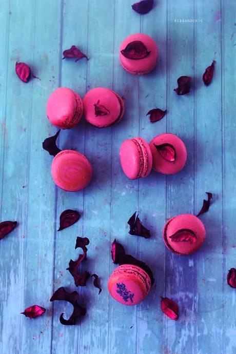 Macarons de fresas especiadas  al estilo #unpedacitodecielo