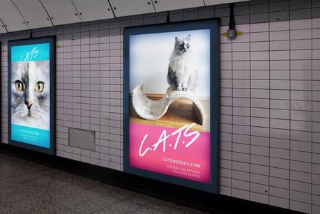 Esta iniciativa quiere cambiar la publicidad del metro de Londres por fotos de gatitos