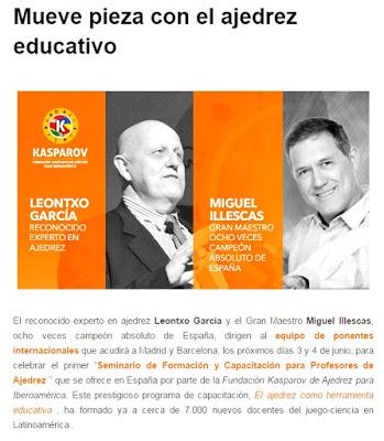 Sobre el Congreso celebrado en Tenerife “El Ajedrez, herramienta educativa en el aula” (X)