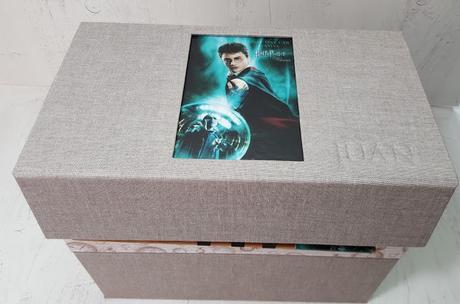 Caja para colección de libros Harry Potter.