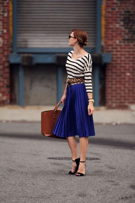 #DiviTips:  ¿Cómo combino una falda azul ocuro?