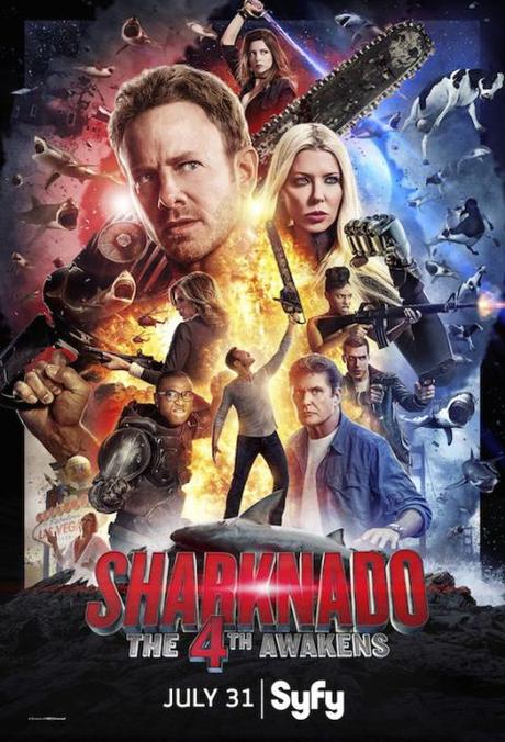 @syfyla: Afiche y tráiler de #Sharknado4. Estreno en #Syfy, 31 de Julio