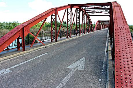 Puente de hierro de Talavera sobre el Tajo