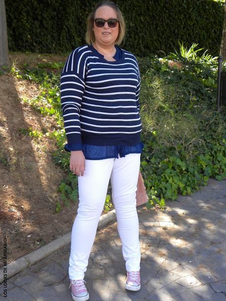 Converse Rosa · Look Curvy