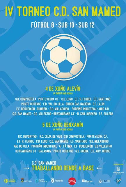 Torneo C.D. San Mamed 2016 Alevín y Benjamín: Equipos y horarios