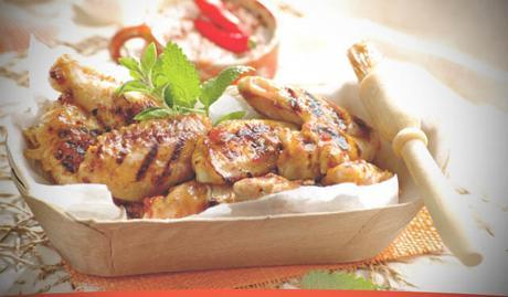 Receta Alitas de pollo con glaseado de albaricoque