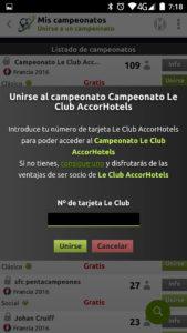 Futmondo Campeonato con restriccion
